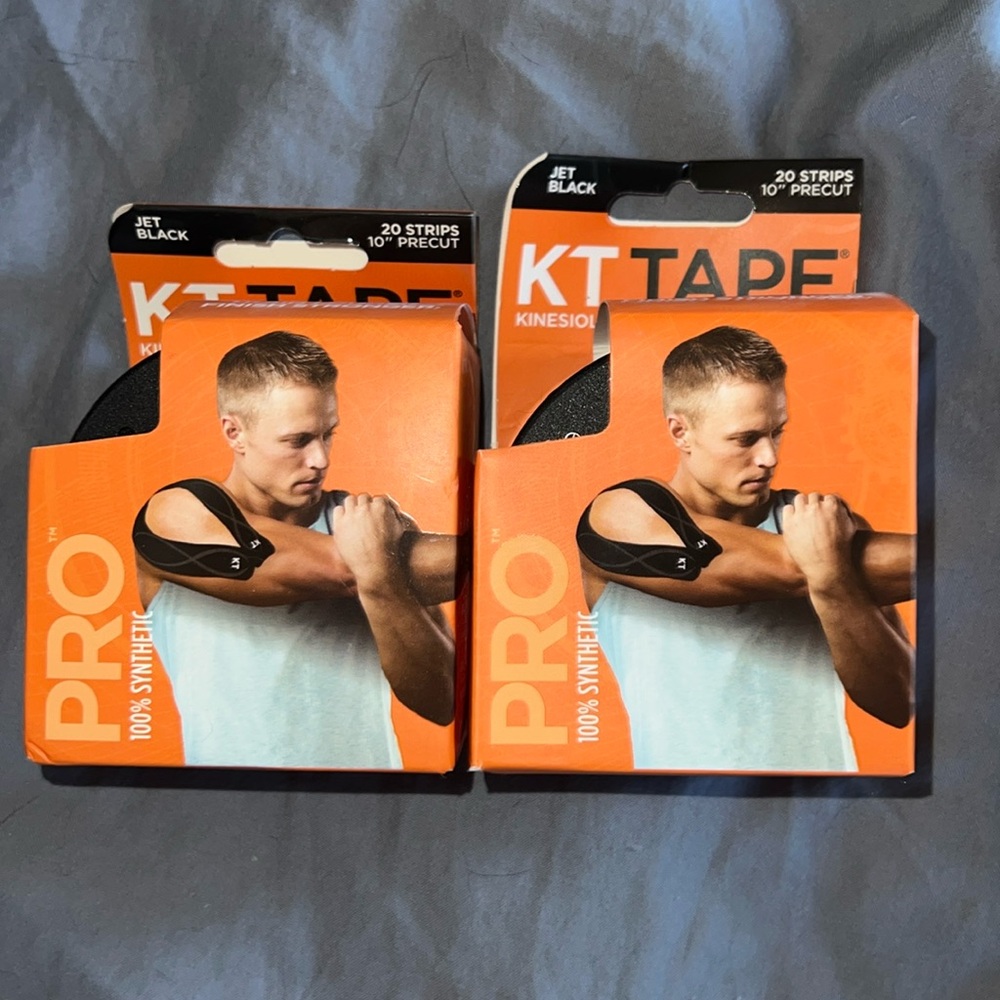 2PACK- KT Tape PRo Precut in Jet Black